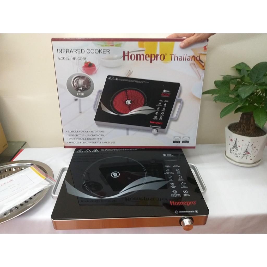 Bếp hồng ngoại Homepro Thailand HP-CC58 - Chính hãng, Bảo hành 12 tháng