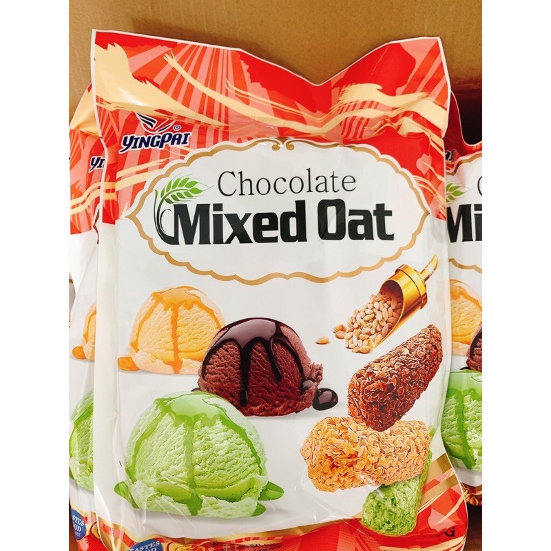 Bánh Yến Mạch MIXED OAT 3 vị gói 400g xả date 2/1/2022