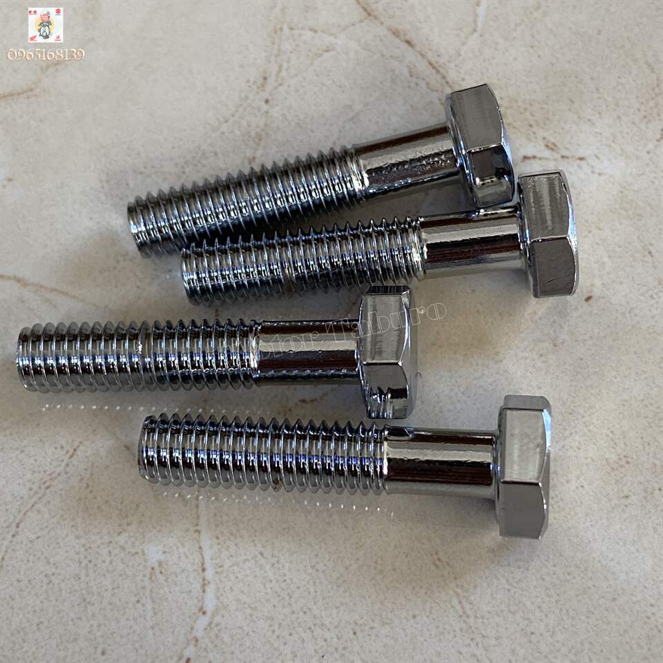 Bộ ốc 6 li dài 28mm, xi bóng