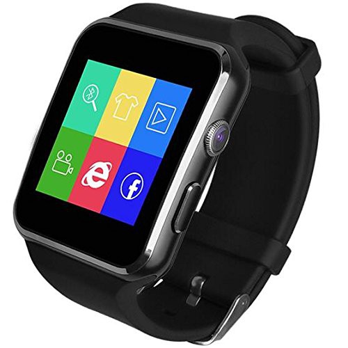 Đồng hồ thông minh Smart Watch X6 Màu đen-Màn hình Cong sang trọng, gắn sim nghe gọi