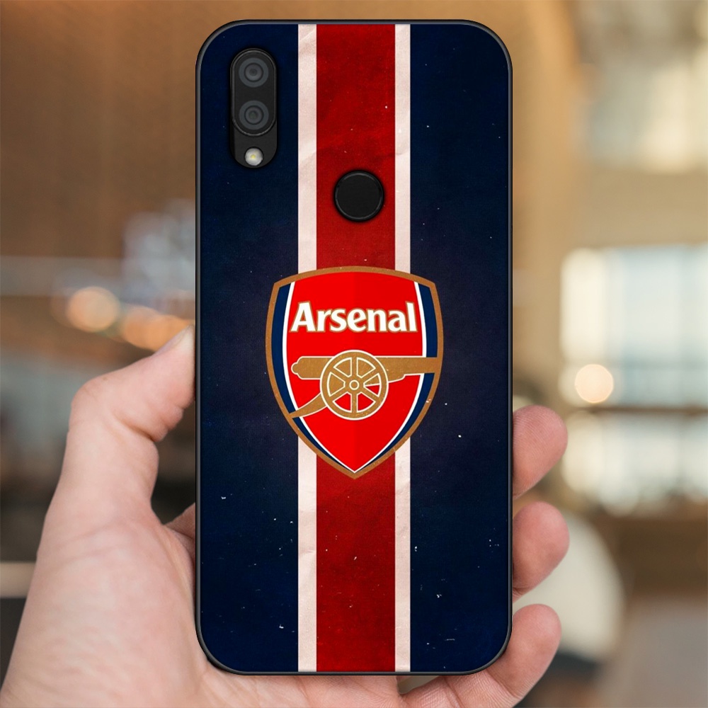 Ốp lưng Xiaomi Redmi 7 viền đen in hình Arsenal FC