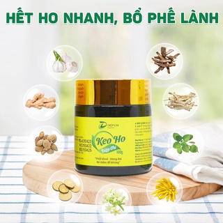 Keo Ho DIỆP CHI Organic Giảm Ho Cho Bé, Chiết Xuất Hoa Đu Đủ Đực Dạng Đặc Hũ 100gr
