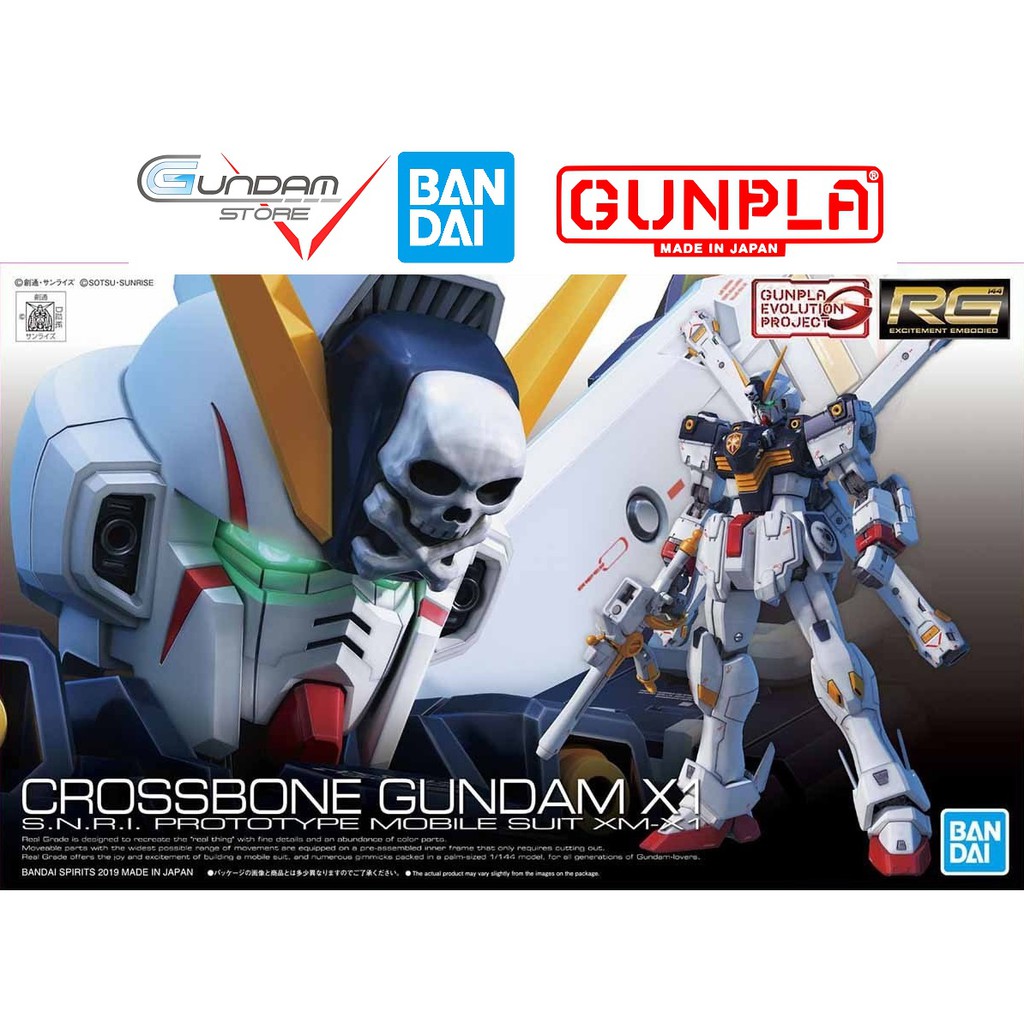 Mô Hình Gundam RG CROSSBONE X1 Bandai Real Grade 1/144 Đồ Chơi Lắp Ráp Anime Nhật