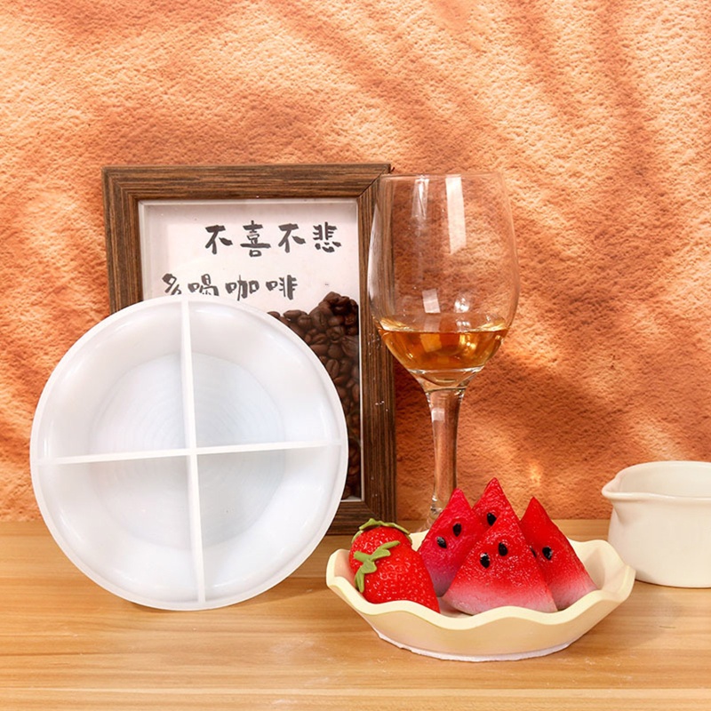 Khuôn Silicone Hình Oval / Tròn Làm Đồ Trang Sức Thủ Công DIY