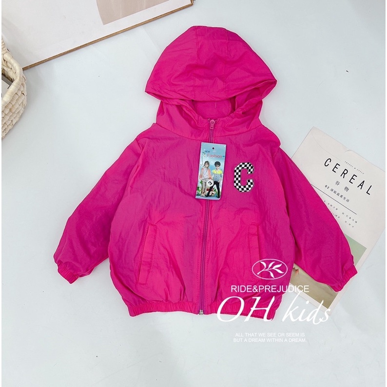 Áo khoác gió 2 lớp cho bé 10-22kg