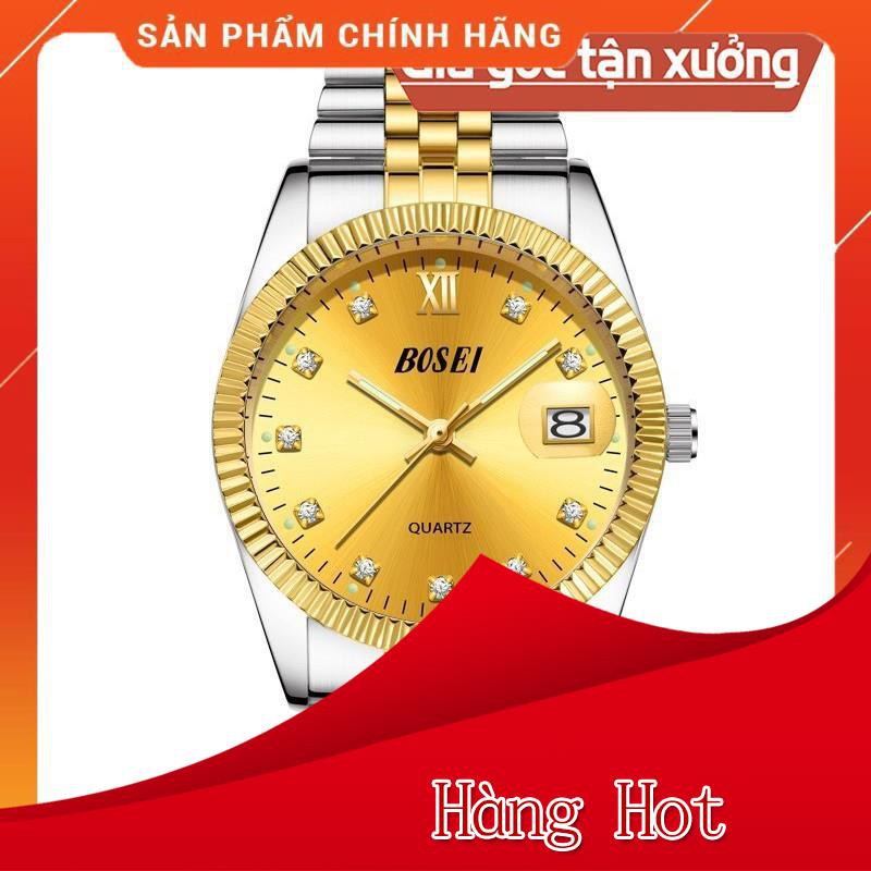 Đồng Hồ Nam Chính Hãng BOSCK 3308 VÀNG, ĐEN