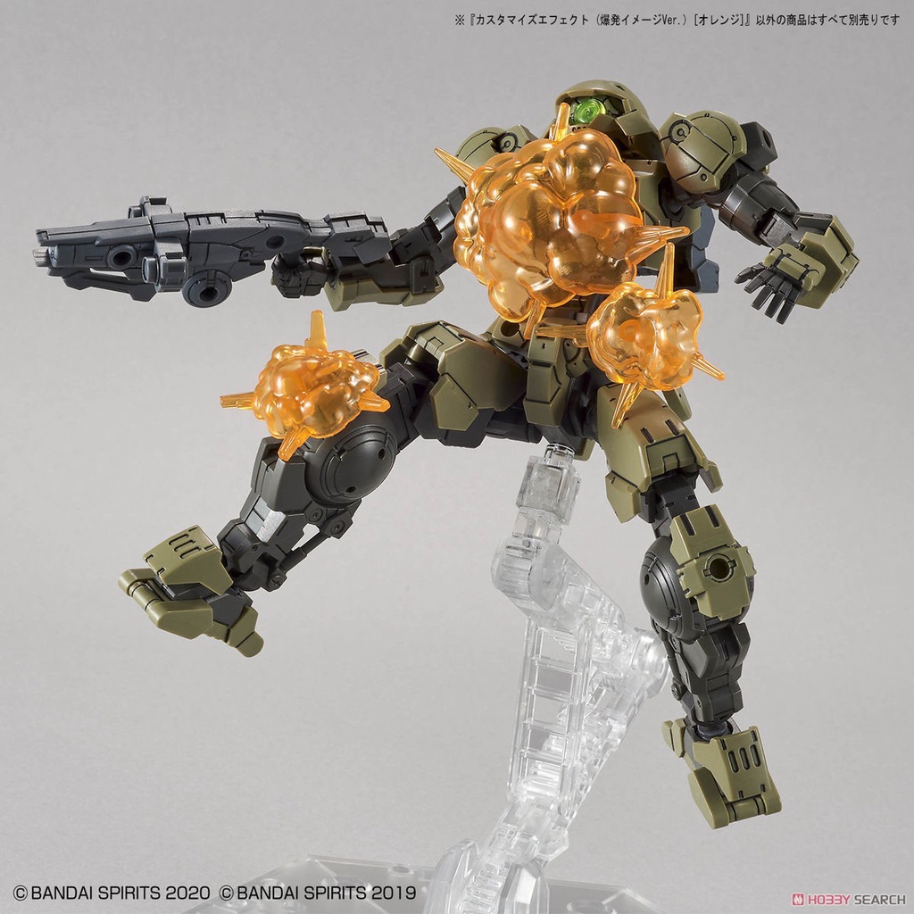 Mô hình lắp ráp giá đỡ trưng bày CUSTOMIZE EFFECT (BURST SCENE Ver.) [ORANGE] Bandai 03