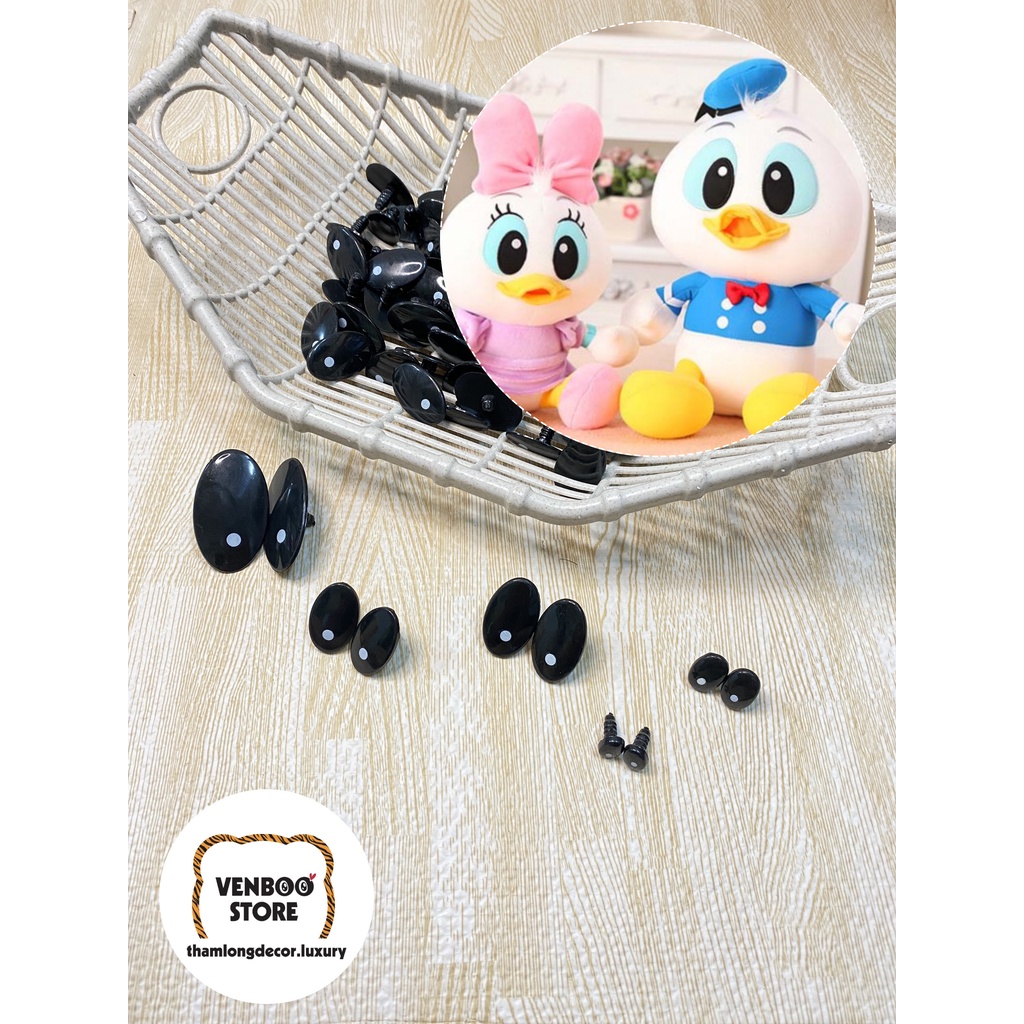 100 Mắt Vịt Donald | Mắt gấu bông mắt thú bông giá xưởng | Đồ handmade mầm non sách vải | Mắt thú dán mắt dán giá SỈ