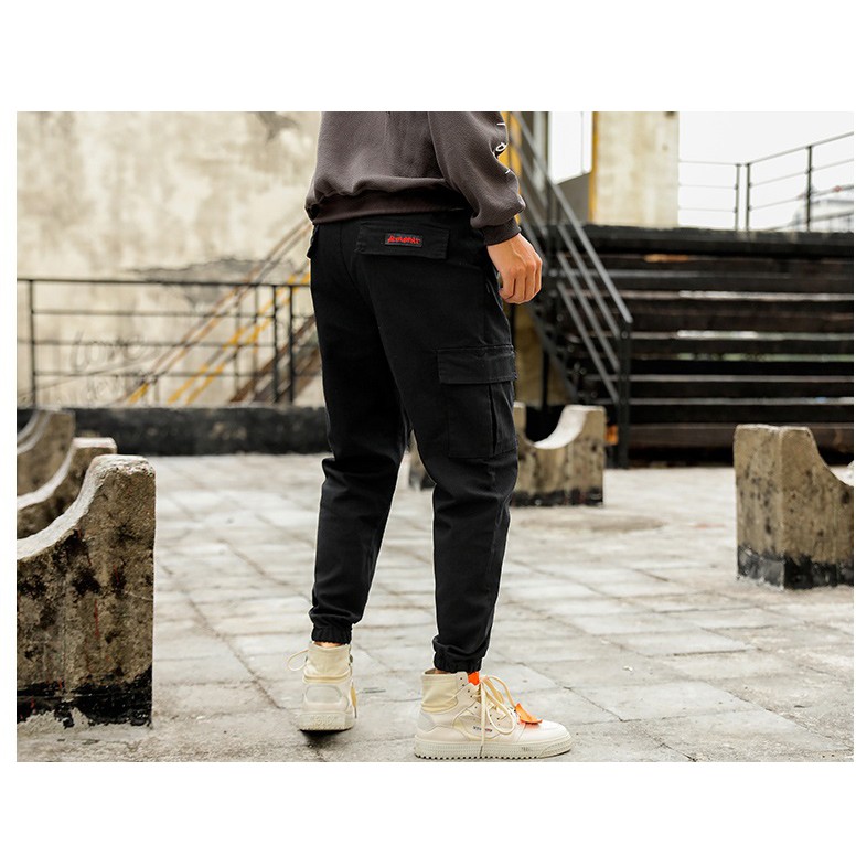 Quần jogger unisex túi hộp vải kaki nhẹ có độ co giãn nhẹ nhàng chất xịn ống bó khỏe khắn - QJP1952A+B+C | BigBuy360 - bigbuy360.vn