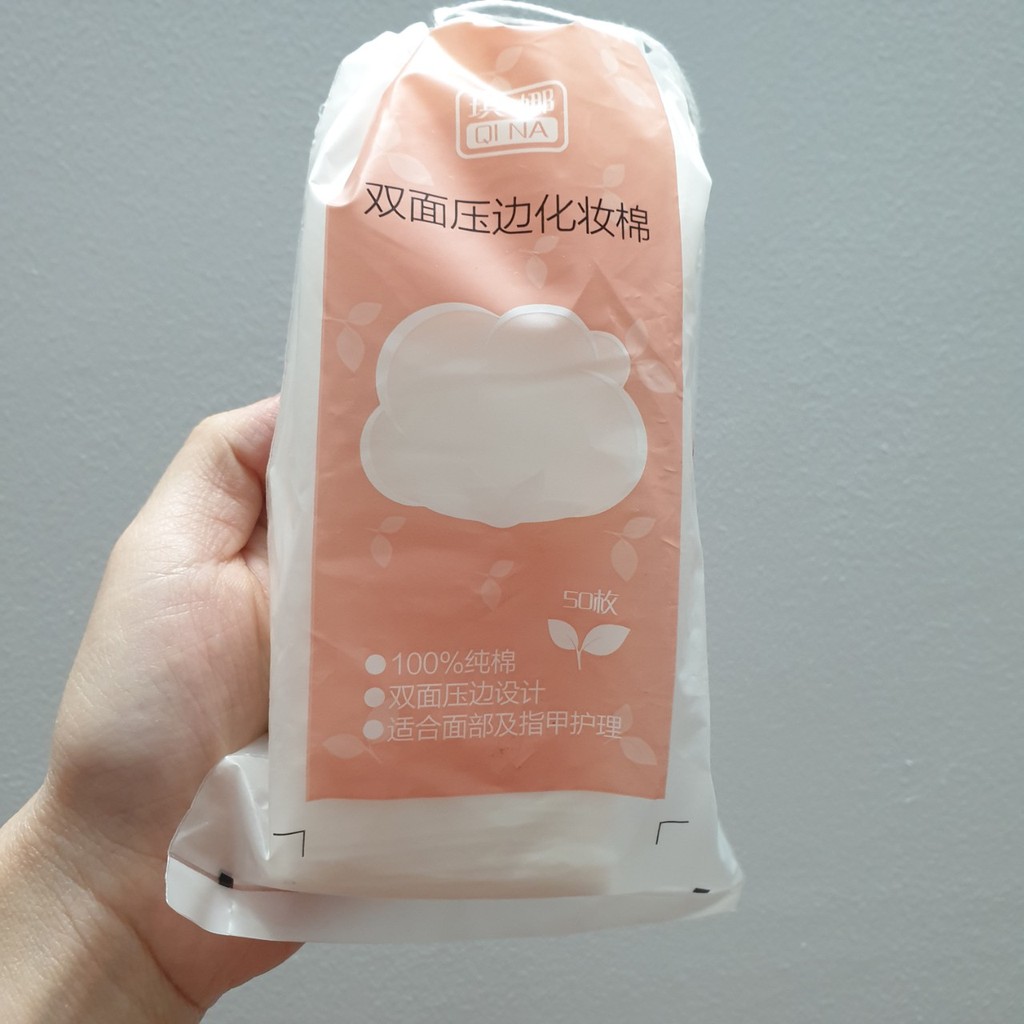 Bông tẩy trang Hanajirushi gói 50 miếng