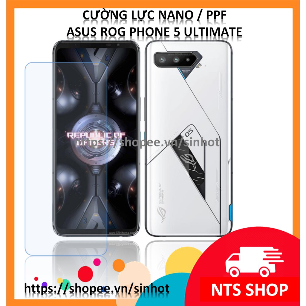 Dán cường lực dẻo bảo vệ màn hình/PPF chống xước smart phone ROG Phone 5/ 5 PRO/ 5 ultimate