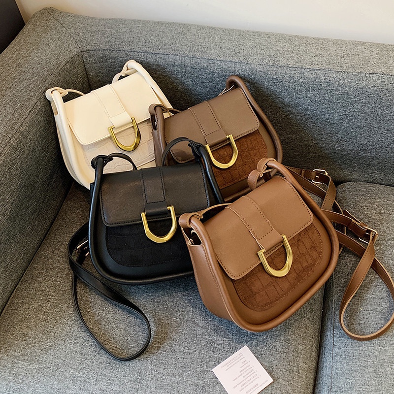 Túi Đeo Vai Cỡ Nhỏ Phong Cách Pháp Cổ Điển Thời Trang Mùa Đông Cho Nữ AT9011