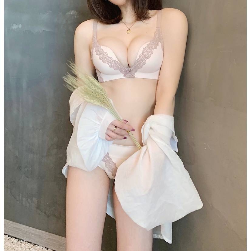 Áo ngực không gọng thép / bộ áo ngực và quần lót viền ren quyến rũ | BigBuy360 - bigbuy360.vn