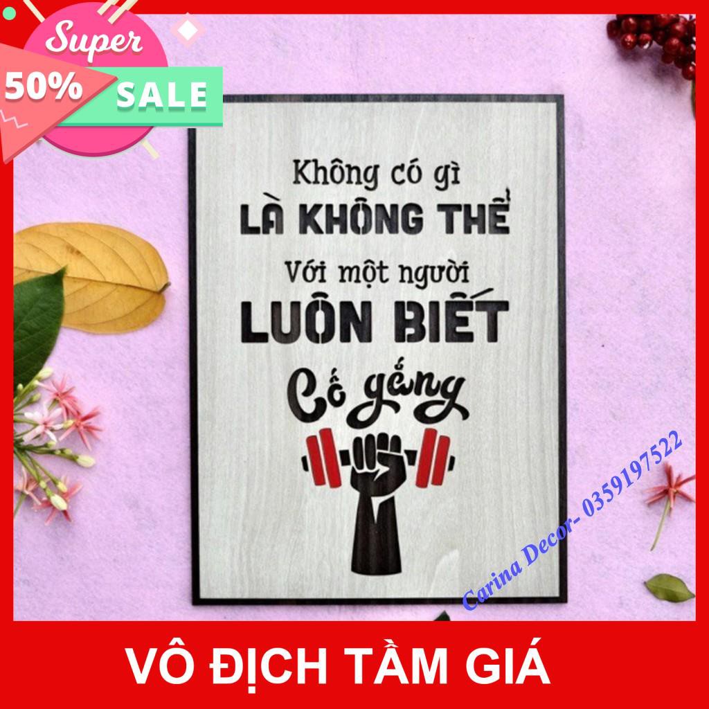 [Hàng cao cấp]- Tranh động lực- Không có gì là không thể với người luôn biết cố gắng