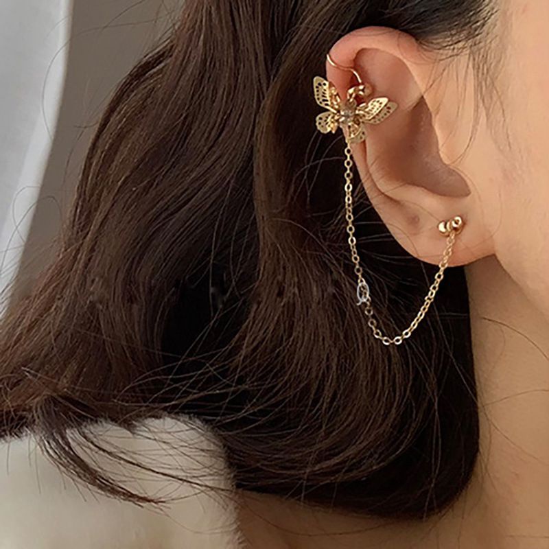 Bông tai hợp kim hình trái tim/ngôi sao/ mặt trăng đính đá xinh xắn