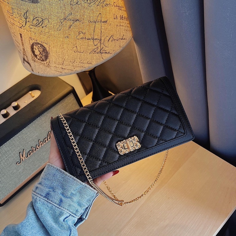 Túi xách nữ đeo chéo ô khoá xoay full box