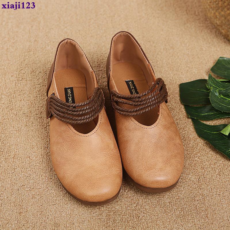 Giày Búp Bê Mũi Tròn Bằng Nhựa Phong Cách Retro Nhật Bản Cho Nữ | BigBuy360 - bigbuy360.vn