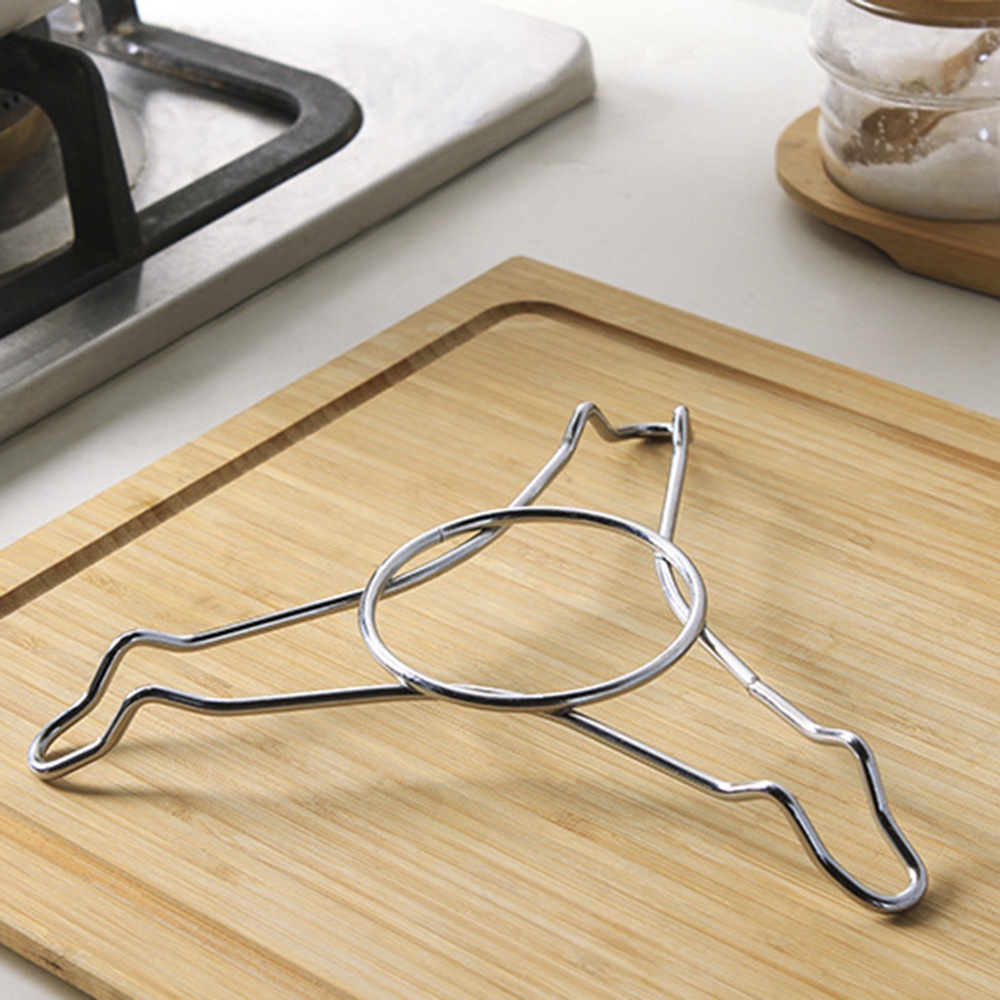 1 Khay Hấp Bánh Bao / Rau Củ Hình Tam Giác Bằng Thép Không Gỉ Dày Dặn Đa Năng