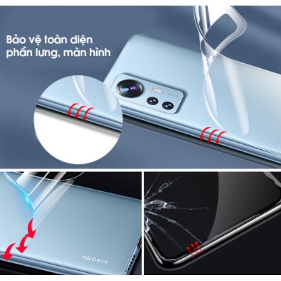 Miếng Dán Dẻo Hydrogel Xiaomi 10/ 10S/ 10 Pro, Mi 11/ 11Pro/ 11 Ultra Dán Dẻo 3D Trong Suốt Full Màn, Bảo Vệ Màn Hình.