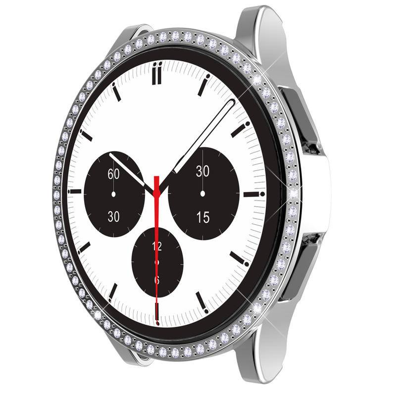 Ốp Bảo Vệ Bằng PC Siêu Nhẹ Đính Kim Cương Rỗng Cho Samsung Galaxy Watch 4 5 Pro 40mm 44mm / Samsung Watch4 classic 42mm 46mm