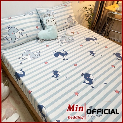 Ga Giường Cotton Poly, Drap Trải Nệm M2 M6 M8 Họa Tiết Dễ Thương (Miễn Phí Bo Chun) | BigBuy360 - bigbuy360.vn