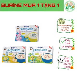 Cháo sữa Pudding ăn dặm Burine cung cấp vitamin , bổ sung năng lượng cho bé