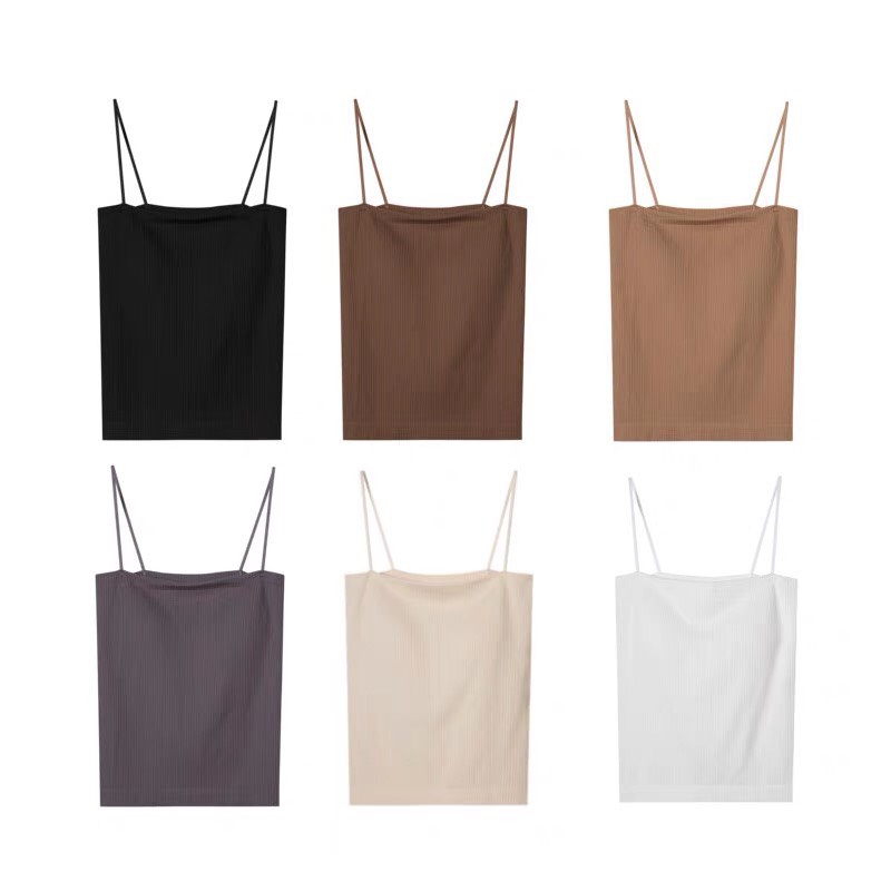 Áo hai dây Áo Ống Bra MinChi Có Đệm Mút Nâng Ngực Chất Thun Cotton Co Giãn Siêu Đẹp Freesize