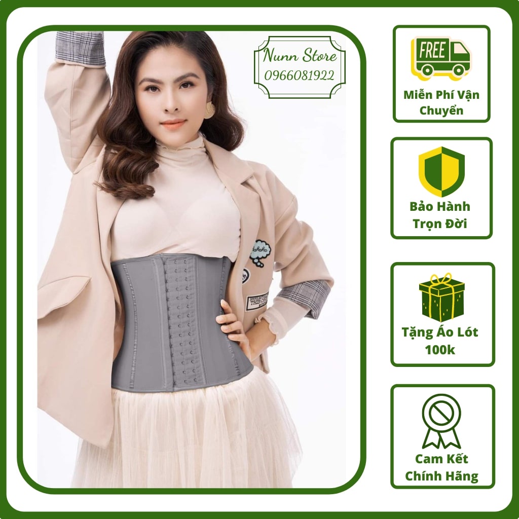 Đai nịt bụng Latex Chuẩn giảm mỡ bụng, định hình eo