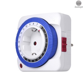 B&O 24 Hours Plug-in Timer Switch Mechanical Timing Socket Time Controller