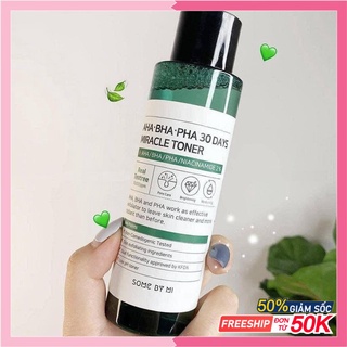 [Chính Hãng] TONER AHA BHA PHA 30days Miracle Serum Some By Mi Cho Da Dầu Mụn - XUKA SHOP