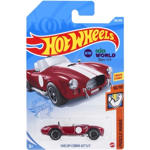 Xe mô hình Hot Wheels basic Shelby Cobra 427 S/C GTB48.