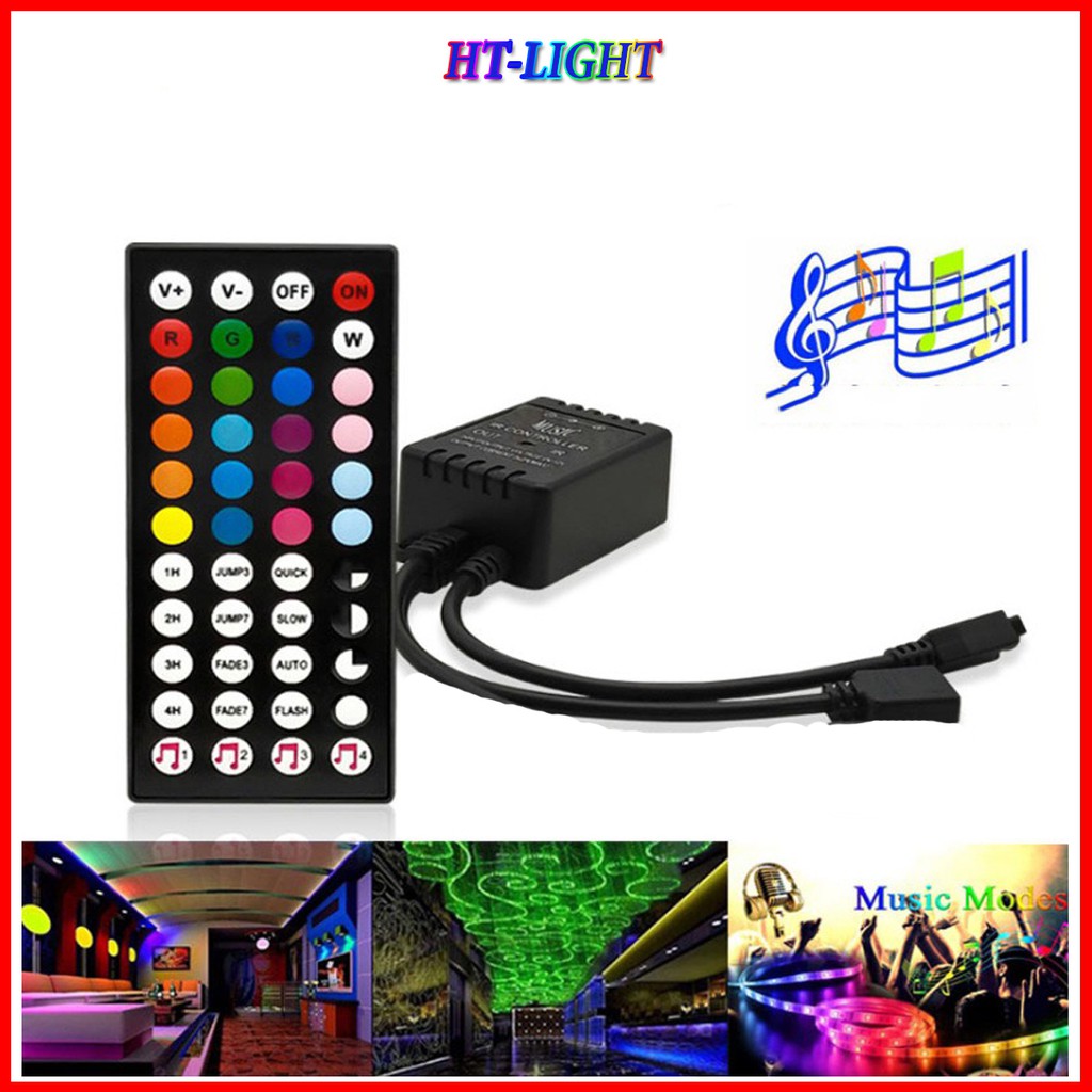 Bộ điểu khiển hồng ngoại LED RGB 44 phím