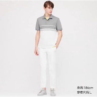 Áo thun nam kẻ DRY-EX POLO