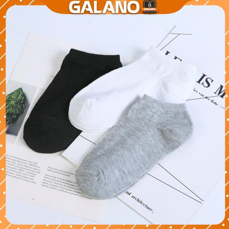 Tất nam cổ ngắn GALANO vớ nam cao cấp Nhật cotton co giãn đi giày da, thể thao chạy bộ, gym FAS-001349