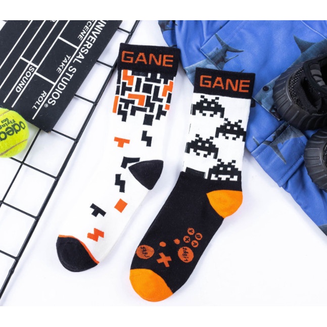 Vớ thể thao GANE ZONF cao cổ Nam Nữ phong cách trẻ trung, năng động.