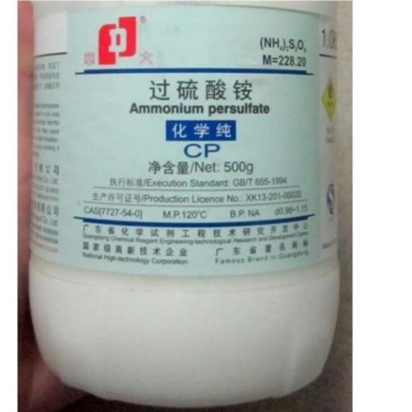 Hoá chất Ammonium persulfate CAS 7727-54-0 (NH4)2S2O8 lọ 500g amoni per sunfat