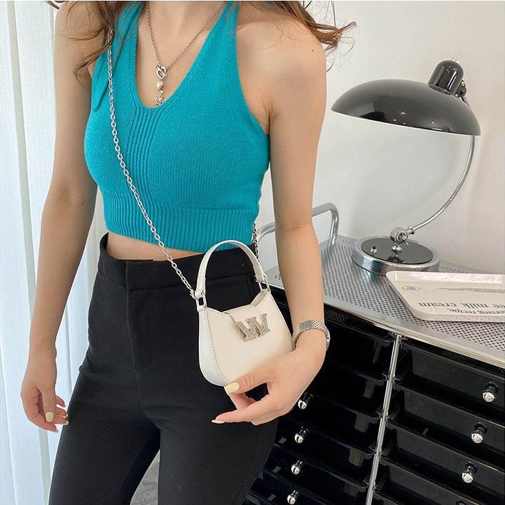 Túi Xách Nữ Siêu Mini Khóa W Lật Sang Trọng, Đẳng Cấp (túi siêu mini, ko vừa điện thoại)