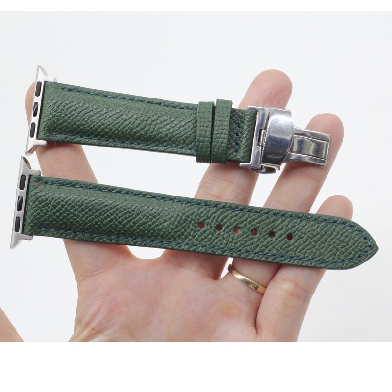 Dây Đồng Hồ APPLE WATCH, Dây Đeo Thay Thế Apple Watch Thêu Chỉ ZJ Da EPSOM Phù Hợp Với Mặt 38mm,40mm,41mm,42mm,44mm,45mm