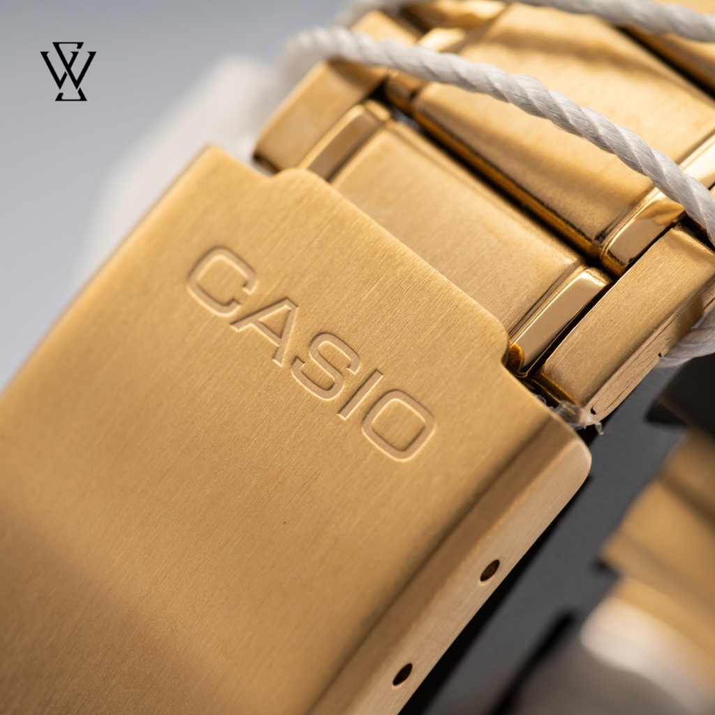 Đồng Hồ Quartz Nam Casio WATCHSTORE MTP-V300G-9AUDF Thiết Kế Kính Khoáng 41.5mm, Dây Kim Loại, Vỏ Thép Không Gỉ