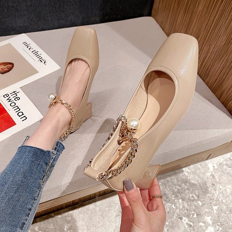 Giày Cao Gót Mũi Vuông Thời Trang Dành Cho Nữ