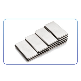 Nam châm đất hiếm 40x20x2/3/4/5mm mạ Niken