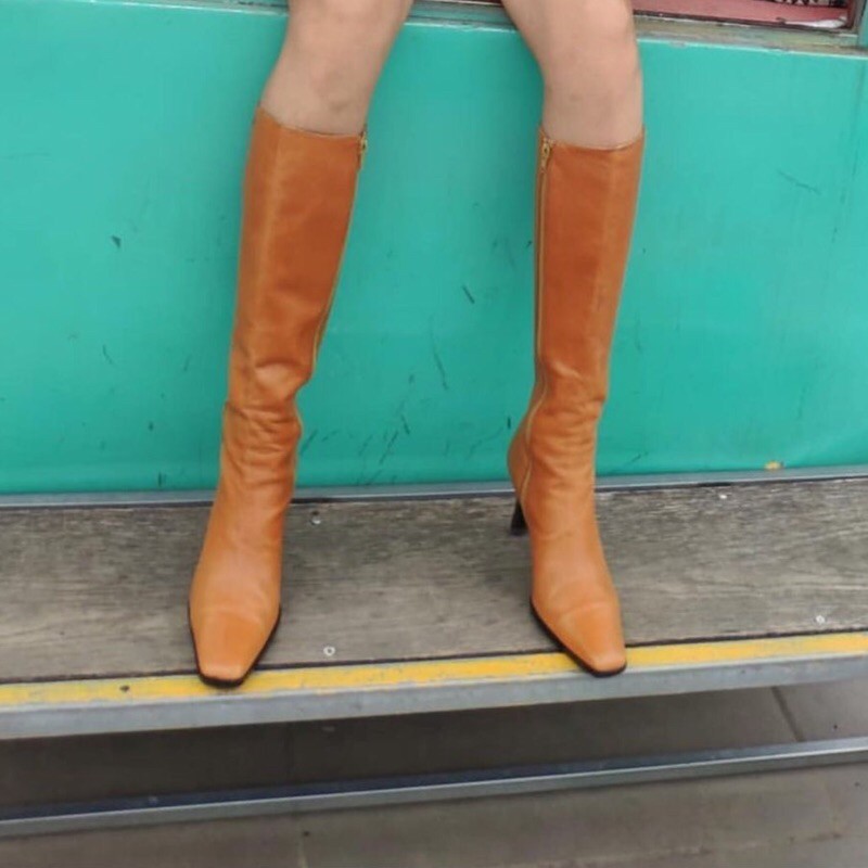 Boots nữ da thật