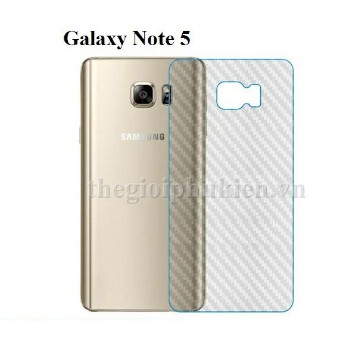 Miếng dán lưng vân Carbon, các bon SamSung Galaxy Note 5
