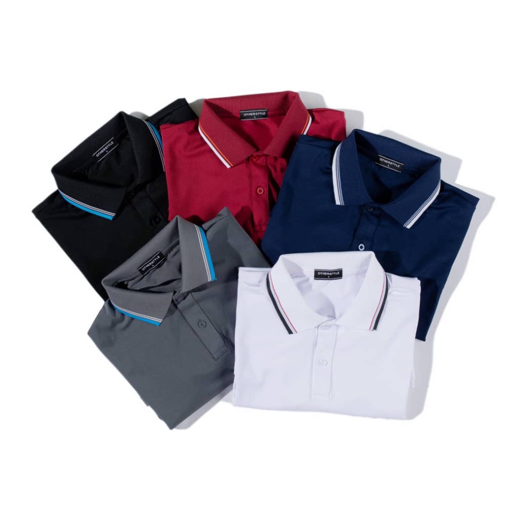 Áo thun nam Polo trơn tay ngắn chất vải cá sấu cotton CVC cao cấp giá rẻ
