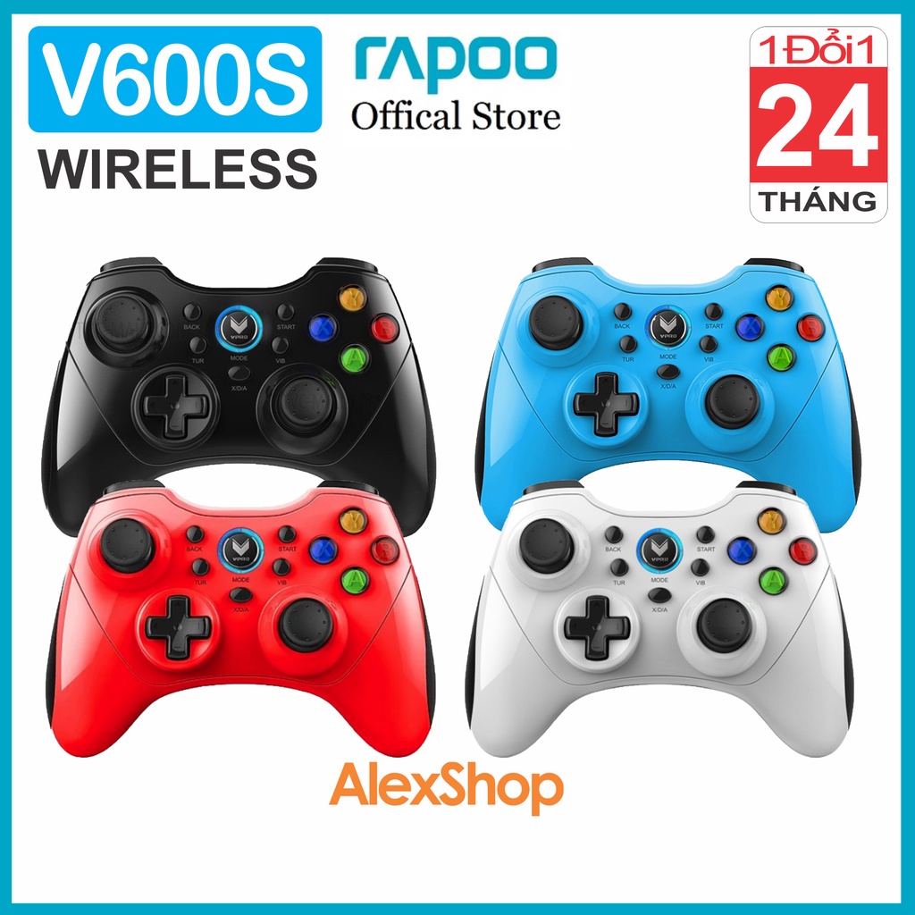 [Chính Hãng] Tay Cầm Chơi Game Không Dây Rapoo V600S - Bảo Hành 1 Đổi 1 24 Tháng