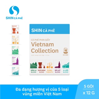 Cà phê VN Collection - SHIN Cà Phê - Phin giấy - Hộp 5 gói