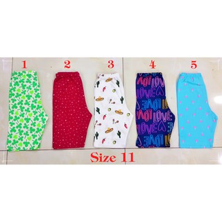 Quần legging lửng size đại cho bé gái