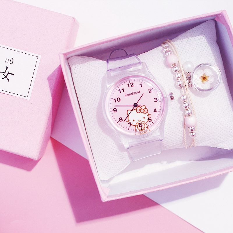 Đồng Hồ Hello Kitty Đáng Yêu Cho Bé Gái