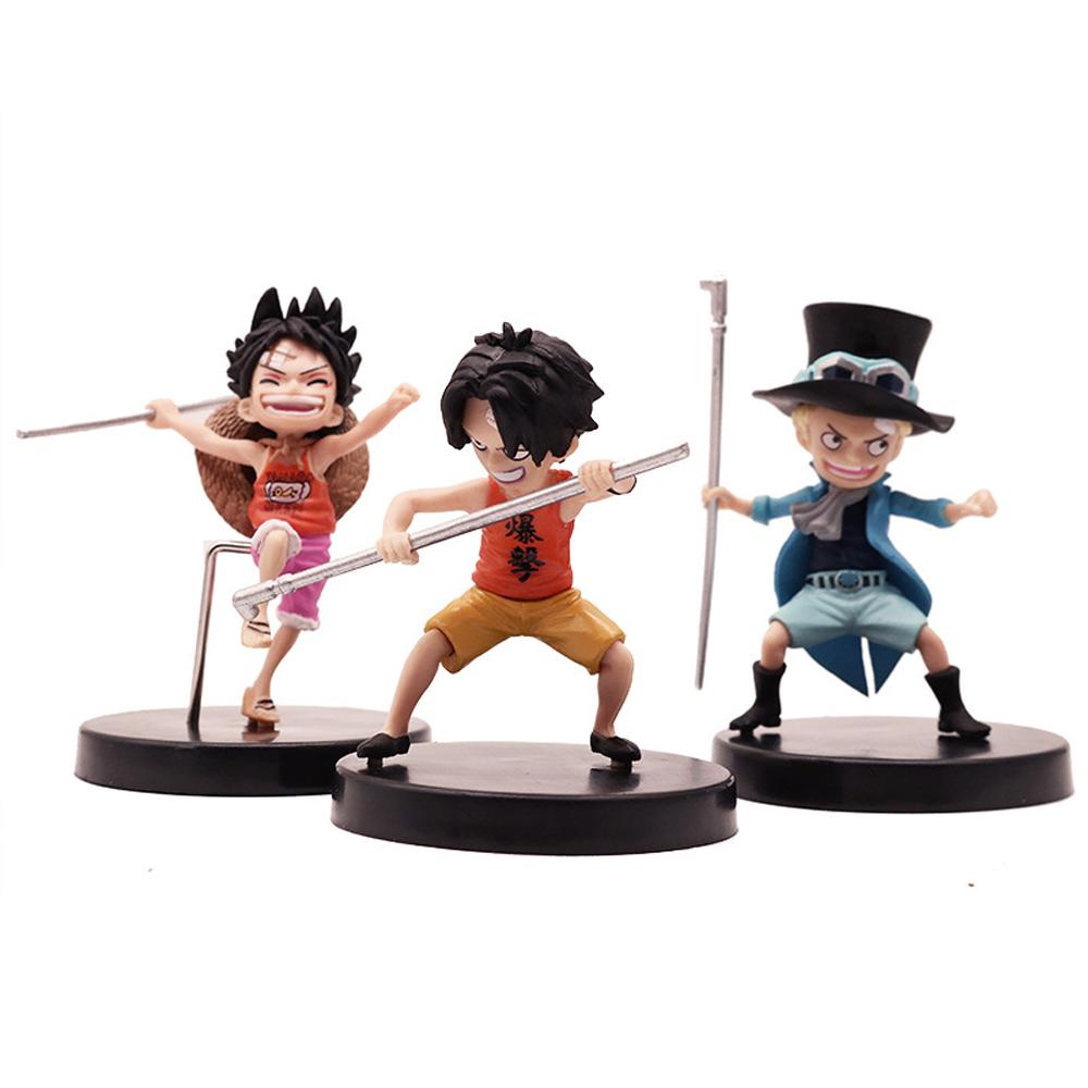 Mô Hình Đồ Chơi Nhân Vật Luffy Monkey D Luffy Ace 9-10cm