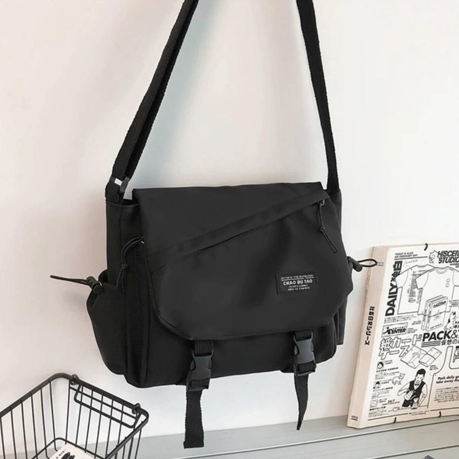 Túi đeo chéo đi học LIPANO vải thun mềm chống nước 2 lớp giá rẻ